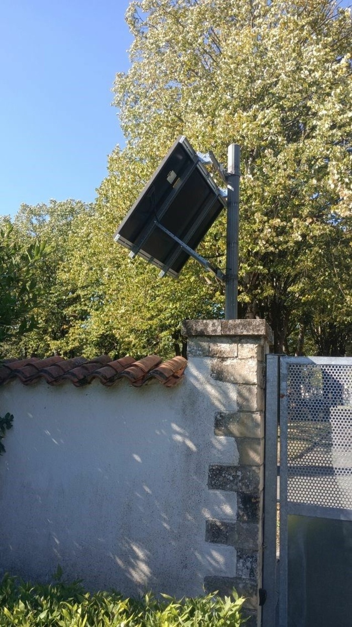 panneau solaire pour portail pour moteur de portail BFT Alarme Sécurité S.N